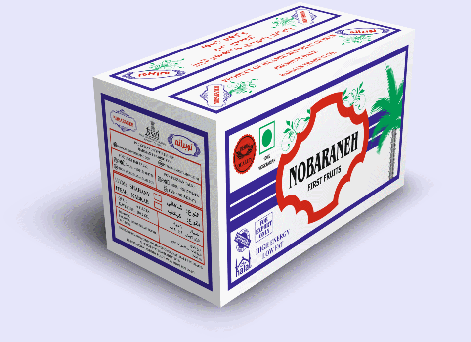 Shahani Date - Nobaraneh Brand - 6X(3KG) = 18KG Mother Carton